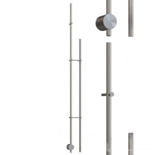 Электрический полотенцесушитель Broner Bruno Due BRD.094.170.0000.S 170 см с кнопкой сатин